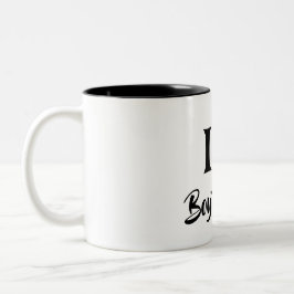 Taza Bicolor Feliz día de San Valentín corazón rojo adorable