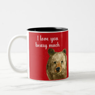 Taza Bicolor Feliz Día de San Valentín te amo mucho antes