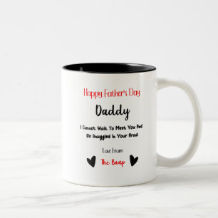 Taza Bicolor Feliz Día del Padre Papá Ama De La Mugre De Bomba