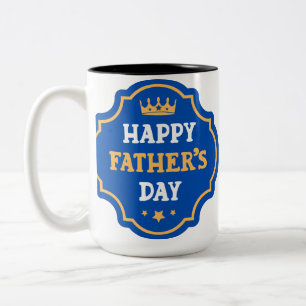 Taza Bicolor ¡Feliz Día del Padre papá! Corona