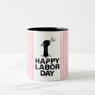 Taza Bicolor Feliz Día del Trabajo