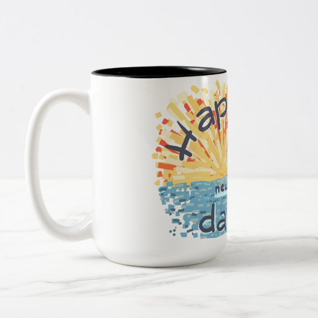Taza Bicolor ¡Feliz Día Nuevo! (Izquierda)