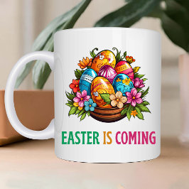 Taza Bicolor Feliz Eggster - Caza de huevos de Pascua