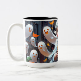 Taza Bicolor ¡Feliz fantasmada!