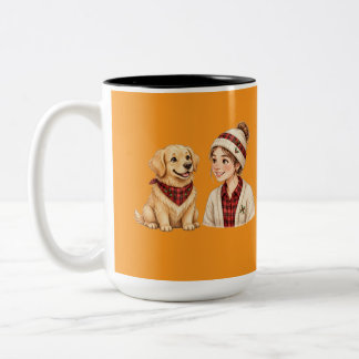 Taza Bicolor Feliz feliz navidad fiesta de halloween