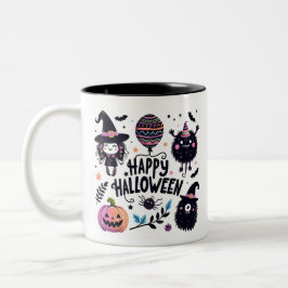 Taza Bicolor Feliz fiesta de Halloween