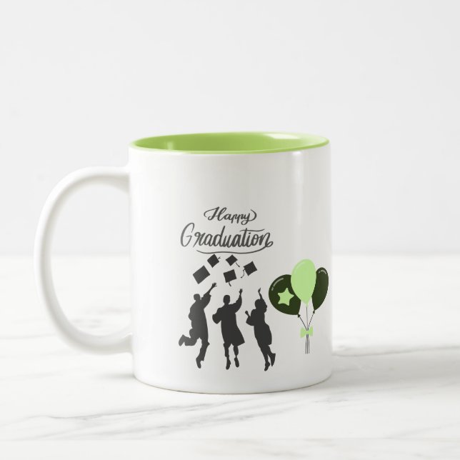 Taza Bicolor Feliz Graduación (Izquierda)