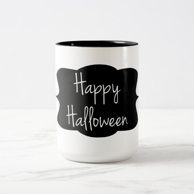 Taza Bicolor Feliz Halloween (Centro)