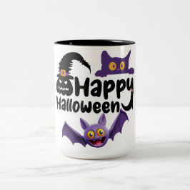 Taza Bicolor Feliz Halloween