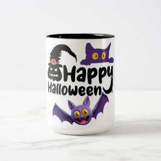 Taza Bicolor Feliz Halloween