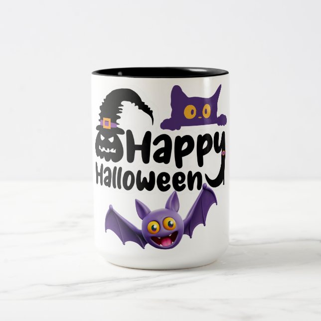 Taza Bicolor Feliz Halloween (Centro)