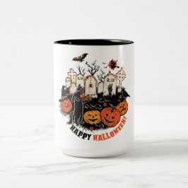 Taza Bicolor Feliz Halloween