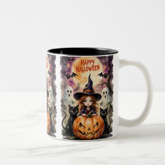 Taza Bicolor Feliz Halloween