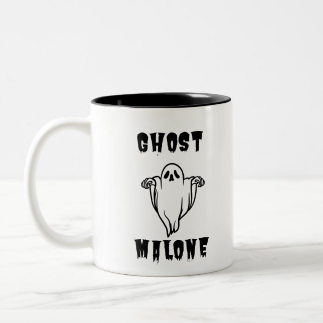 Taza Bicolor Feliz Halloween Cute Ghost Funny (Izquierda)