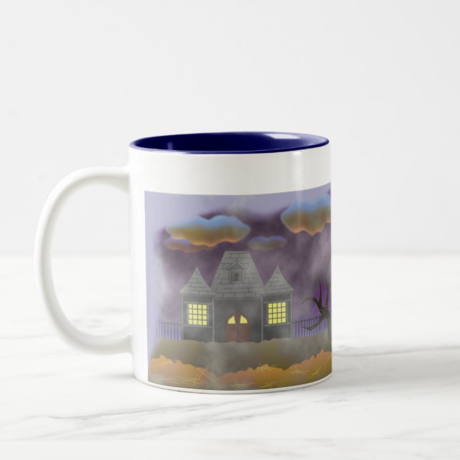 Taza Bicolor Feliz Halloween - diseño 1 (Izquierda)
