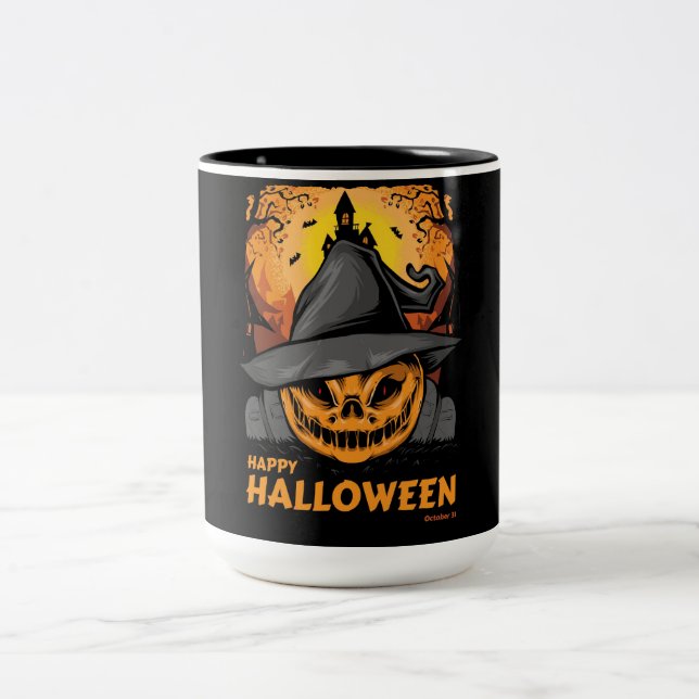 Taza Bicolor Feliz Halloween Spookkin (Centro)