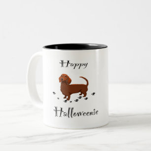 Taza Bicolor Feliz Halloweenie!