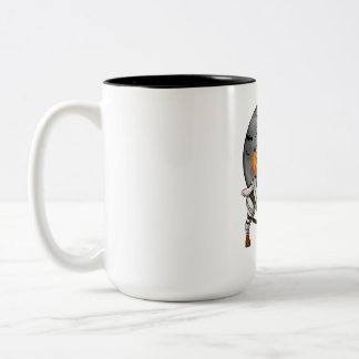 Taza Bicolor Feliz Halloweenie Dachshund Mummy Dog