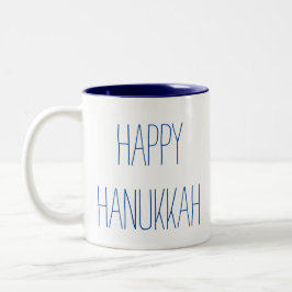 Taza Bicolor Feliz Hanukkah
