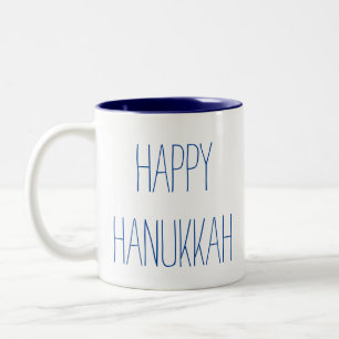 Taza Bicolor Feliz Hanukkah