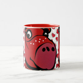 Taza Bicolor Feliz Hippo