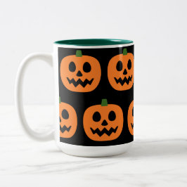 Taza Bicolor Feliz Jack-O-Lantern
