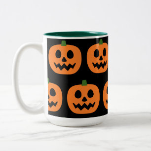 Taza Bicolor Feliz Jack-O-Lantern