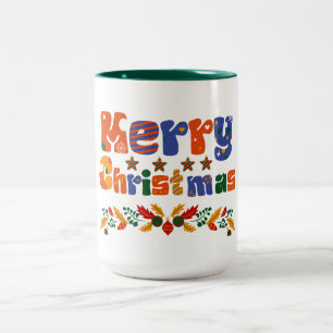 Taza Bicolor Feliz Navidad
