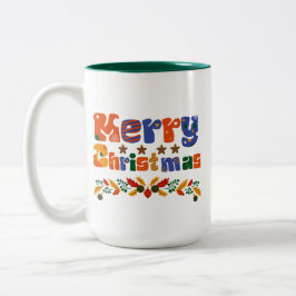 Taza Bicolor Feliz Navidad
