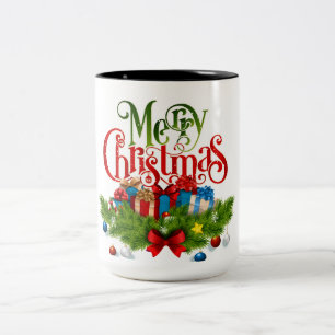 Taza Bicolor feliz navidad
