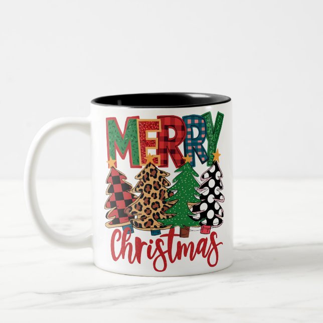 Taza Bicolor Feliz Navidad (Izquierda)