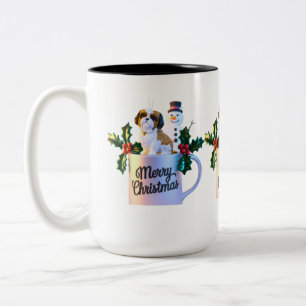 Taza Bicolor Feliz Navidad