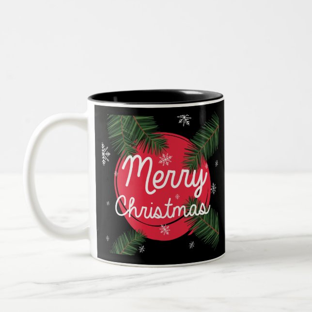 Taza Bicolor Feliz Navidad (Izquierda)