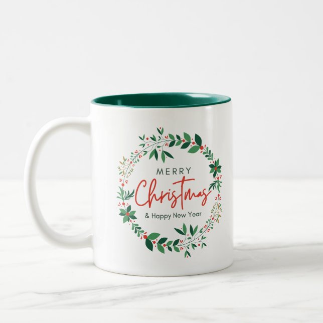 Taza Bicolor Feliz Navidad (Izquierda)