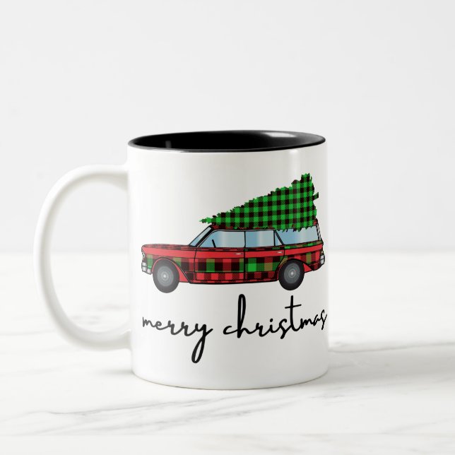 Taza Bicolor Feliz Navidad (Izquierda)