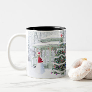 Taza Bicolor Feliz Navidad