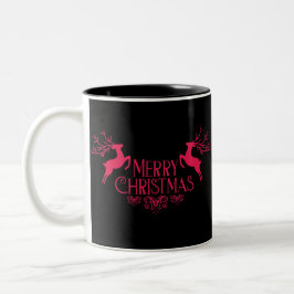Taza Bicolor Feliz Navidad