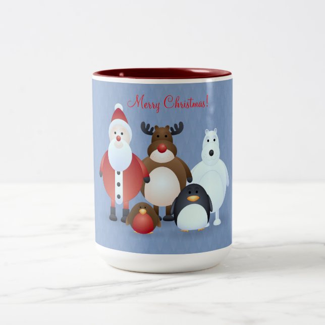Taza Bicolor Feliz Navidad (Centro)