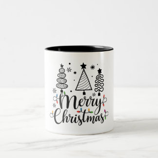 Taza Bicolor Feliz Navidad