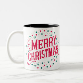 Taza Bicolor Feliz Navidad
