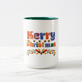 Taza Bicolor Feliz Navidad