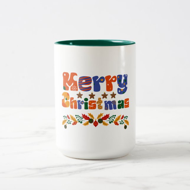 Taza Bicolor Feliz Navidad (Centro)
