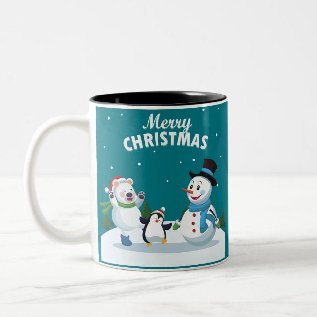 Taza Bicolor Feliz Navidad (Izquierda)
