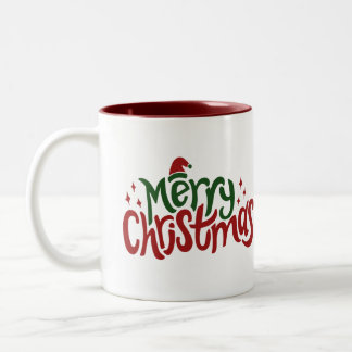 Taza Bicolor Feliz Navidad