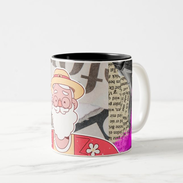 Taza Bicolor Feliz Navidad 2024 (Anverso derecho)