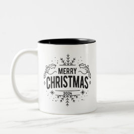 Taza Bicolor Feliz Navidad 2024