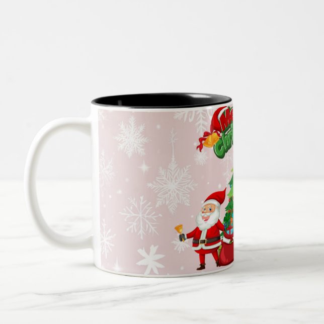 Taza Bicolor Feliz Navidad 2025 (Izquierda)
