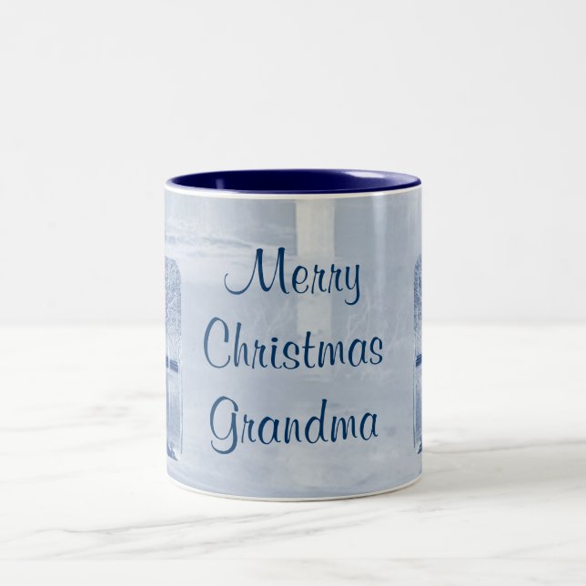Taza Bicolor Feliz Navidad Abuela Mug (Centro)