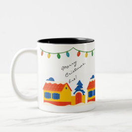 Taza Bicolor Feliz Navidad, Bre! Casa Village Rumana 