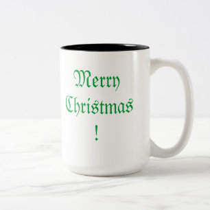 Taza Bicolor Feliz Navidad ~ Café Mug